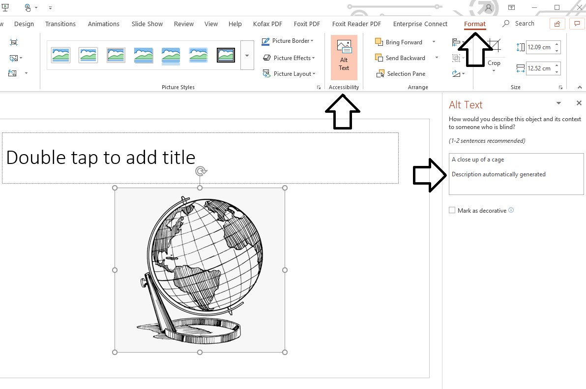 Screenshot of Format Picture tool